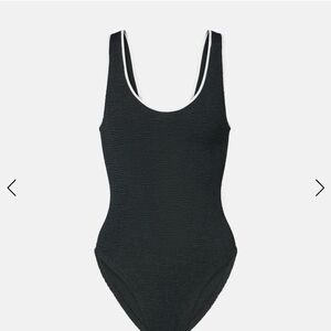 Black Textured Women's Swimsuit